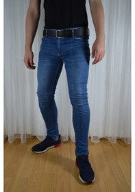 Resim Bomonti Erkek Mavi Agree Slim Davıt Kot Pantolon Mavi 