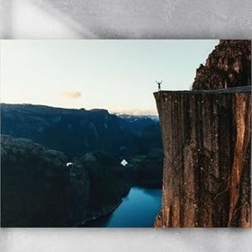 Resim Postermanya (pster3973) Muhteşem Dağ Manzara Poster 90x130 cm 