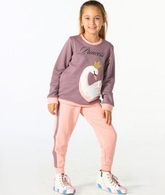 Resim Kuğu Princess Lila- Pembe Eşofman Takım Pembe 