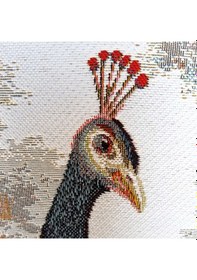 Resim Hayvan Serisi-08 Dokuma Goblen Kumaş-Tavus Kuşu Tek 
