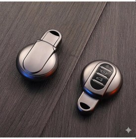 Resim Mini Cooper-s Uyumlu Smart 3 Buton Silikon Oto Anahtar Kumanda Kabı Kılıf Gri 