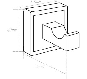 Resim Fause Bornoz Askılık Noble Krom 
