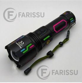 Resim Or-g650 Ultra Güçlü Şarjlı El Feneri 2 Km Menzil, Powerbank Özellikli, Zoomlu Ve Özel Çantalı 200 Watt Siyah 