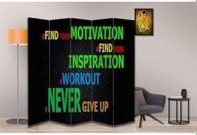 Resim Motivasyon Temalı Özel Tasarım Paravan Room Divider PRV1098, 180 x 180 