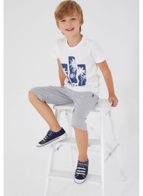 Resim U.s. Polo Assn. Beyaz Erkek Çocuk Kapri Takım Beyaz 