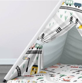 Resim instababyrooms Çocuk Oyun Çadırı Şehir ve Araçlar Dijital Baskılı 