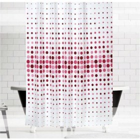 Resim Zethome Evdy Banyo Duş Perdesi 4961 Tek Kanat Pembe 1X180X200 Pembe 