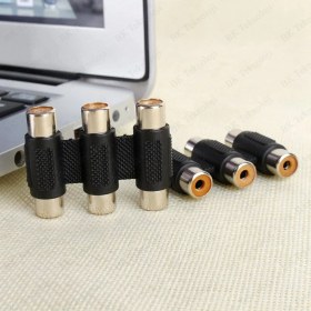 Resim BK Teknoloji 3 Rca Dişi-Dişi Av Video Ses Kablosu Birleştirme Adaptörü 