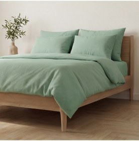 Resim Prime Sleeks Harmony %100 Pamuk Çift Kişilik Nevresim Takımı, Su Yeşili Su Yeşili 