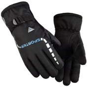 Resim Yingfu Hightower Erkek Kadın Termal Kış Eldiveni Rüzgeçirmez Ayarlanabilir Mavi 