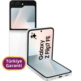 Resim Samsung Z Flip7 FE TR Garanti | 256 GB 8 GB Beyaz 