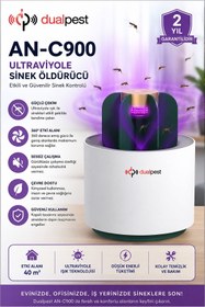 Resim Dualpest AN-C900 Ultraviyole Sivrisinek Kovucu - Sinek Öldürücü - Usb Girişli 