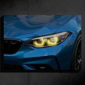 Resim BMW M2 Competition Araba Poster (Neon) 
