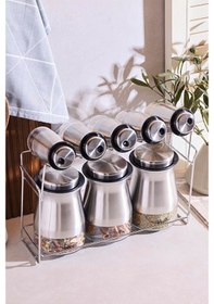 Resim Perotti Baharat Takımı 7 Li Standlı Inox 1302090013 Inox 