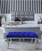 Resim Gazzini Furniture Gazzini Classic Chester Model Kapitoneli Puf, Beyaz 