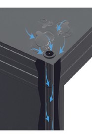 Resim KORRAIN LUX SOLO LEDLİ MODEL- TEK ÜST PANEL- ALÜMİNYUM KAPI ÜSTÜ SUNDURMA-160 CM- SOL 