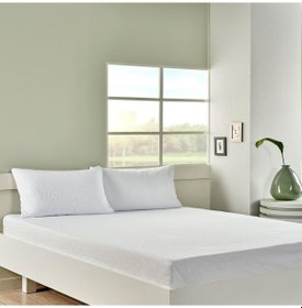 Resim Taç Alez Perfect Sıvı Geçirmez Lastikli 160X200 Çift Kişilik Beyaz 
