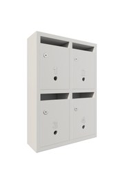 Resim rafineritasarım Mokapark Posta Kutusu Kilitli Sistem 4'lü Postask4 