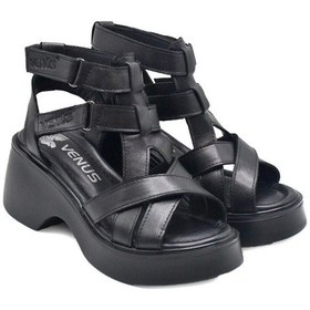 Resim Venüs 2313115y Dolgu Topuk Bilek Boy Cırtlı Kadın Sandalet Beyaz 