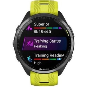 Resim Garmin Forerunner 965 - Karbon Gri Dlc Titanyum Sarı | Siyah Akıllı Saat 