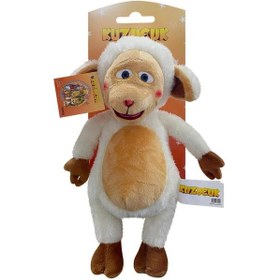 Resim Sevimli Kuzucuk Peluş Oyuncak Uyku Arkadaşı 30 Cm Beyaz 