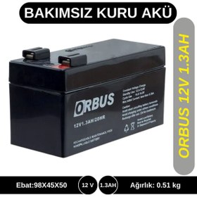 Resim ORBUS 12v 1,3ah Kuru Tip Akü 