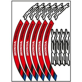 Resim M Power Kırmızı Honda Pcx Uyumlu Jant Şeridi 