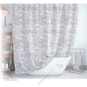 Resim Jackline Duş Perdesi 1406 Model Çift Kanat 2X110X200Cm Çok Renkli 