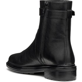 Resim Geox Kadın Siyah D Walk Pleasure A - Goat Lea Fermuarlı Deri Bot - Siyah / 