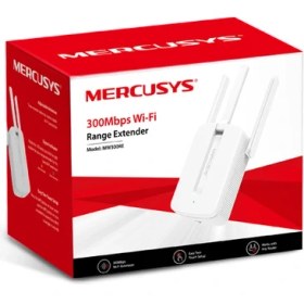 Resim Mercusys MW300RE | N300 Mbps Wi-Fi 4 Menzil Genişletici | 3 Harici Anten | Tek Tuşla Kolay Kurulum 