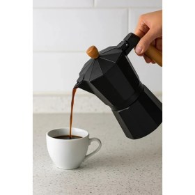 Resim Bambum Garen - Moka Pot 9 Fincan Siyah 