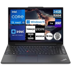 Resim ThinkPad E16 Gen1 i5-1335U 24 GB 1 TBSSD 16" WUXGA Lenovo