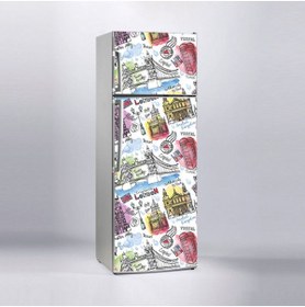 Resim 444magaza Buzdolabı Sticker Kaplama Etiketi Londra 