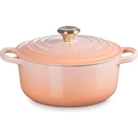 Resim Pêche Yuvarlak Güveç Tenceresi, 20CM, Emaye Döküm 