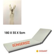 Resim Dogant Süngersiz Şezlong Minderi Kılıfı Krem Fermuarlı 185 55 5 