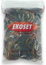 Resim Ekoset 500 Adet Karışık 6 Renk Para Lastiği 