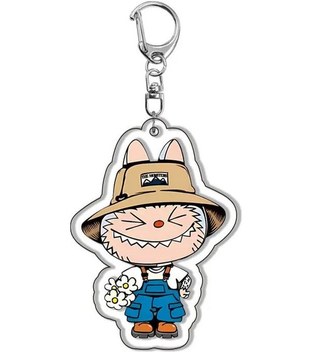 Labubu Küçük Koyun Anahtarlık Sevimli Karikatür Akrilik Aksiyon Figürleri Çanta Lbl1