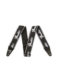 Resim Fender 0990671000 Running Logo Gitar Askısı Siyah/beyaz Klasi 