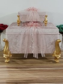 Resim Hasret Çeyiz Söz Nişan Bohça Gelin Damat Çeyiz Sandık 2li 0665p 
