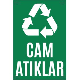 Resim Hayg Equipment Renk Kodlu Geri Dönüşüm Tabela Seti – Evsel, Plastik, Cam, Metal ve Kağıt Atık Levhaları 