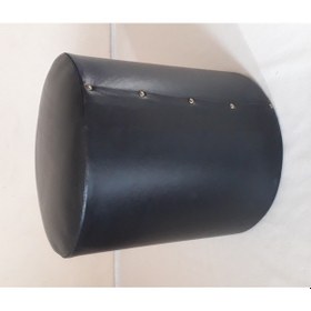 Resim Nesilhomee-Ticaret Deri Kaplama Silindir Puf 