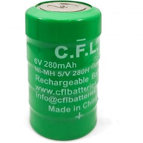 Resim CFL ŞARJLI GIRTLAK BUTON PİLİ 6V 280MAH NI-MH 