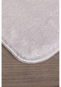 Resim Relax Gri Köşeli 60x100 + 50x60 Cm 2'li Pufidik Banyo Paspası Set Gri 