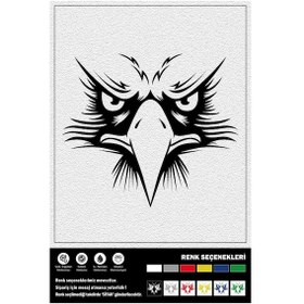 Resim Sinirli Kartal Stıcker 15 X 13 Cm 