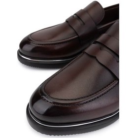 Resim Tamer Tanca Erkek Hakiki Deri Kahverengi Loafer Ayakkabı 1157 45-03 Erk Ayk Sk25-26 Kahve Dr Kahverengi 
