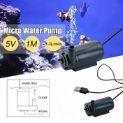 Resim 1 adet Sessiz Mikro Su Pompası, 5V DC Taşınabilir Akvaryum Pompası, Balık Tankı Çeşmeler için USB Bağlantısı, 1-3L/dak Akış Hızı, Ev Akvaryumları için Sessiz Çalışma, Balık Tankı Pompası | Sessiz Su Pompası | Dayanıklı Su Pompası 