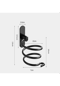 Resim Vkemall Yüksek Kaliteli Alüminyum Saç Kurutma Makinesi Askısı, Pratik Ve Dayanıklı, Duvar Dostu Tasarım 