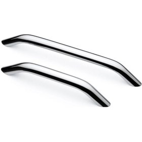 Resim Eko Kumru Alüminyum Metal Lüks Modern Mobilya Çekmece Mutfak Dolabı Kulpu Krom 160mm Krom 