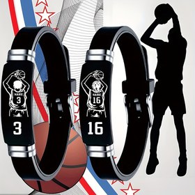 Resim Kişiye Özel Basketbol Bileklikleri - Bireyler veya Takımlar İçin Eşsiz Hediye, Şık Silikon Bileklikler, Numaralı Tasarımlı Anı Spor Aksesuarları, Basketbol Tutkunları İçin İdeal 