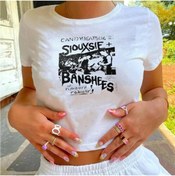 Resim Violon Beyaz Siouxsie Banshees Baskı Detaylı Crop 